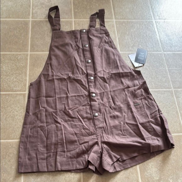 Volcom Brown Women's Jeans Overalls - Picture 3 of 4